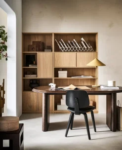 Houten Eettafels|Rechthoekige Eettafels-vtwonen Ellips Eettafel Walnut