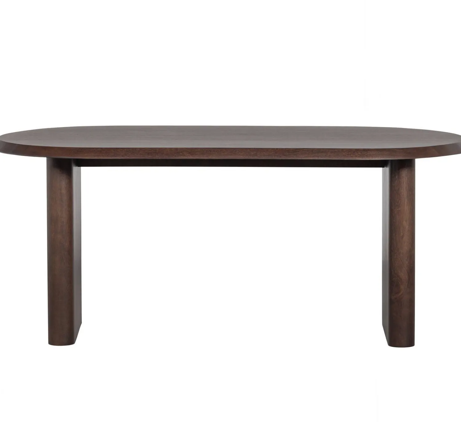 Houten Eettafels|Rechthoekige Eettafels-vtwonen Ellips Eettafel Walnut