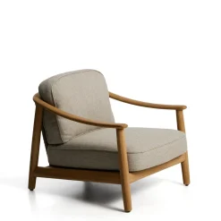 Tuinstoelen-Kave Home Elunda Outdoor Fauteuil Naturel