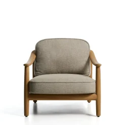 Tuinstoelen-Kave Home Elunda Outdoor Fauteuil Naturel