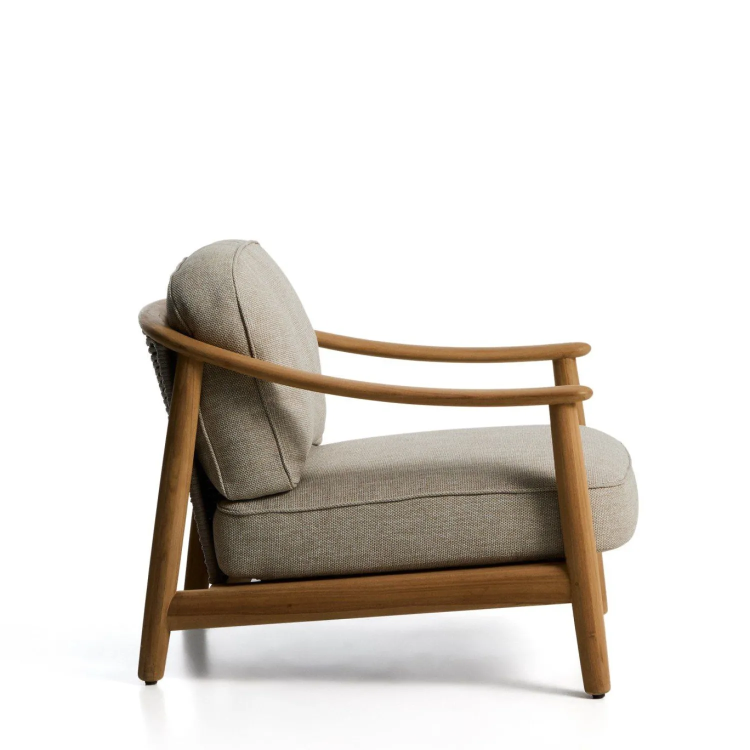Tuinstoelen-Kave Home Elunda Outdoor Fauteuil Naturel