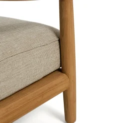 Tuinstoelen-Kave Home Elunda Outdoor Fauteuil Naturel