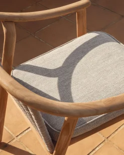 Tuinstoelen-Kave Home Elunda Tuinstoel Naturel