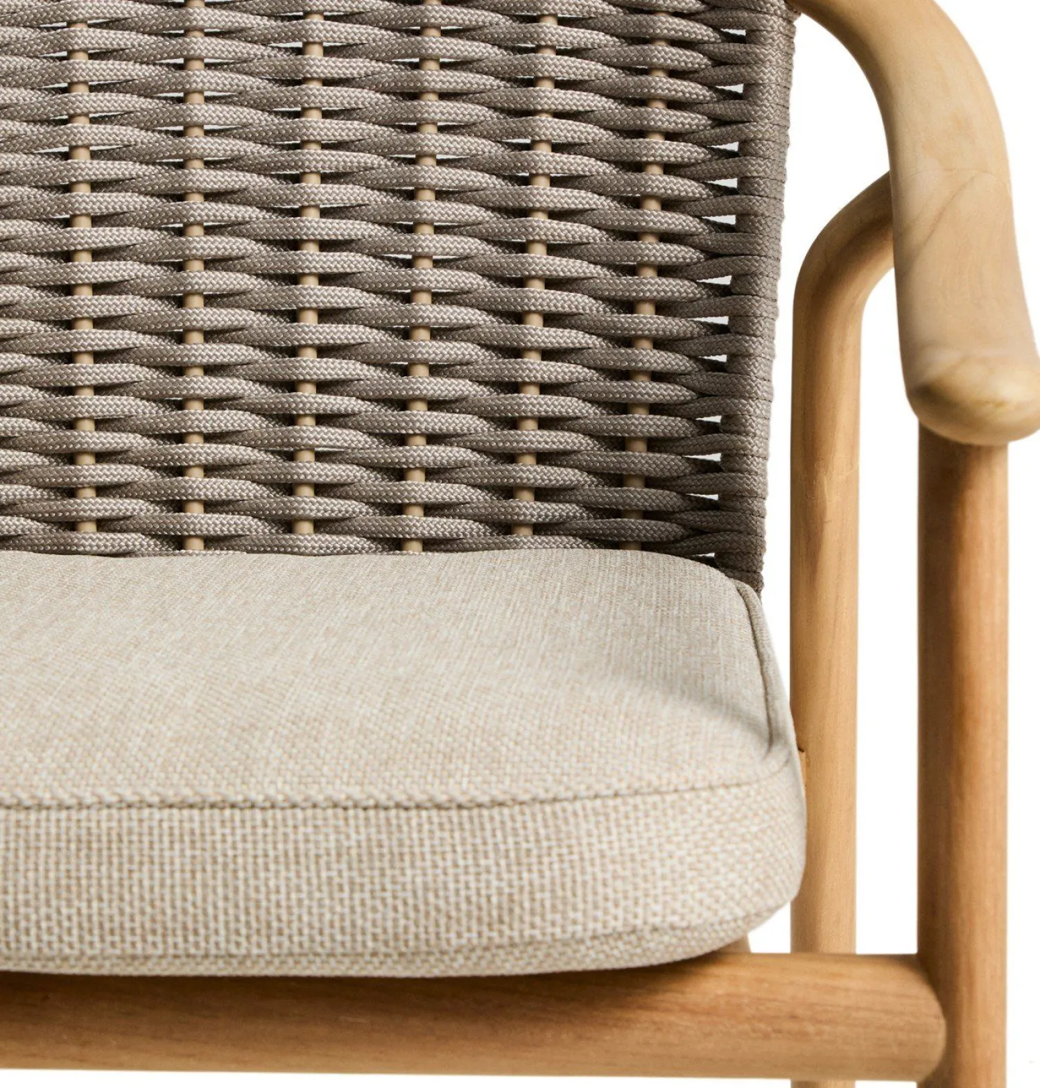 Tuinstoelen-Kave Home Elunda Tuinstoel Naturel