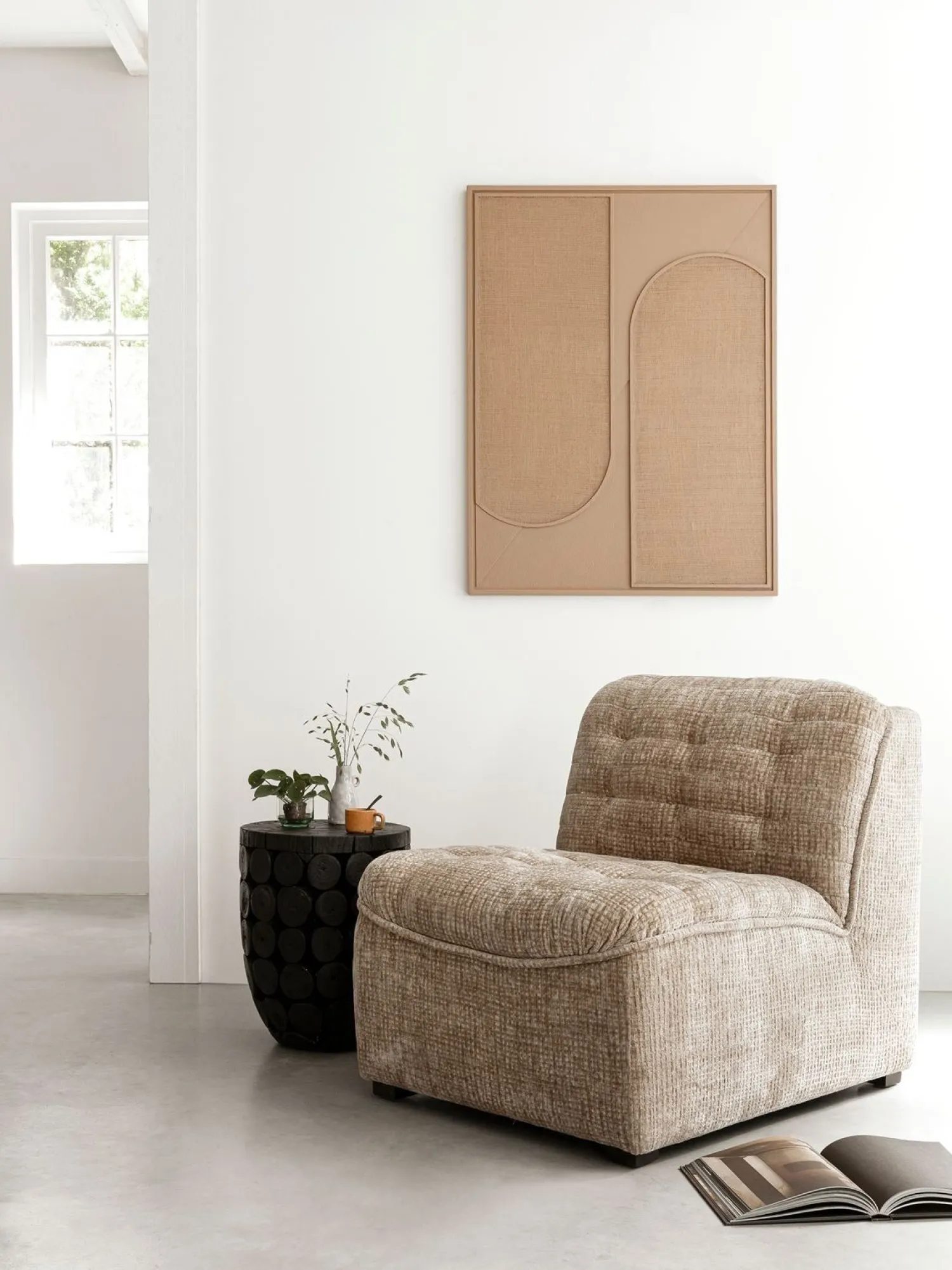 Wanddecoraties-MUST Living Elyn Wanddecoratie Brown