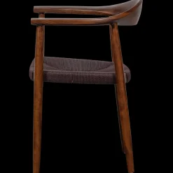 Eetkamerstoelen Met Armleuning-vtwonen Embrace Eetkamerstoel Dark Brown
