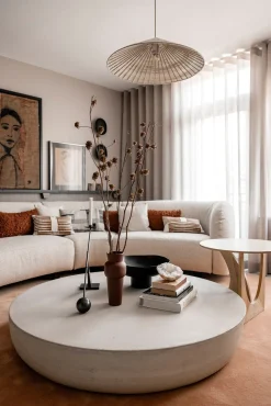 Houten Bijzettafels|Ronde Bijzettafels-Urban Nature Culture Enkei Bijzettafel Blonde