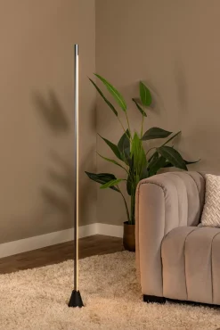 Industriële Vloerlampen|Vloerlampen-Lucide Equinox Vloerlamp Mat grijs