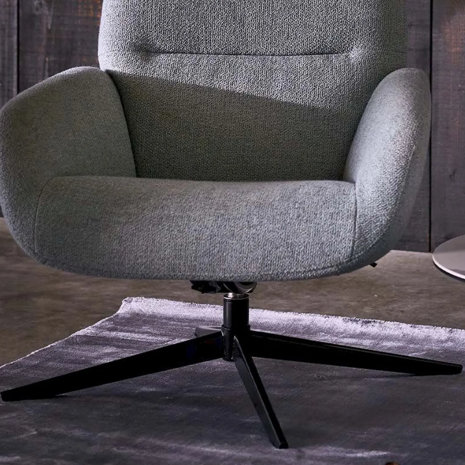 Leren Fauteuils|Draaifauteuils-Montèl Ergo Relaxfauteuil Dark Green