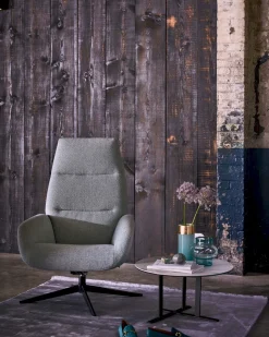 Leren Fauteuils|Draaifauteuils-Montèl Ergo Relaxfauteuil Dark Green