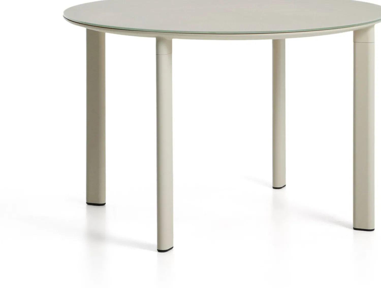 Tuintafels-Kave Home Erice Ronde Tuintafel Ecru