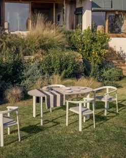 Tuinstoelen-Kave Home Erice Tuinstoel Ecru