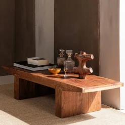 Houten Salontafels-WOOOD Eron Salontafel Bruin