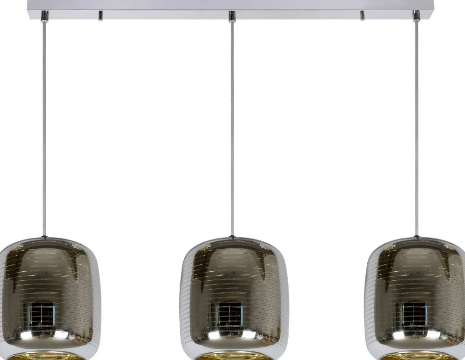 Moderne Hanglampen|Moderne Hanglampen-Lucide Eryn Hanglamp Chroom, Goud