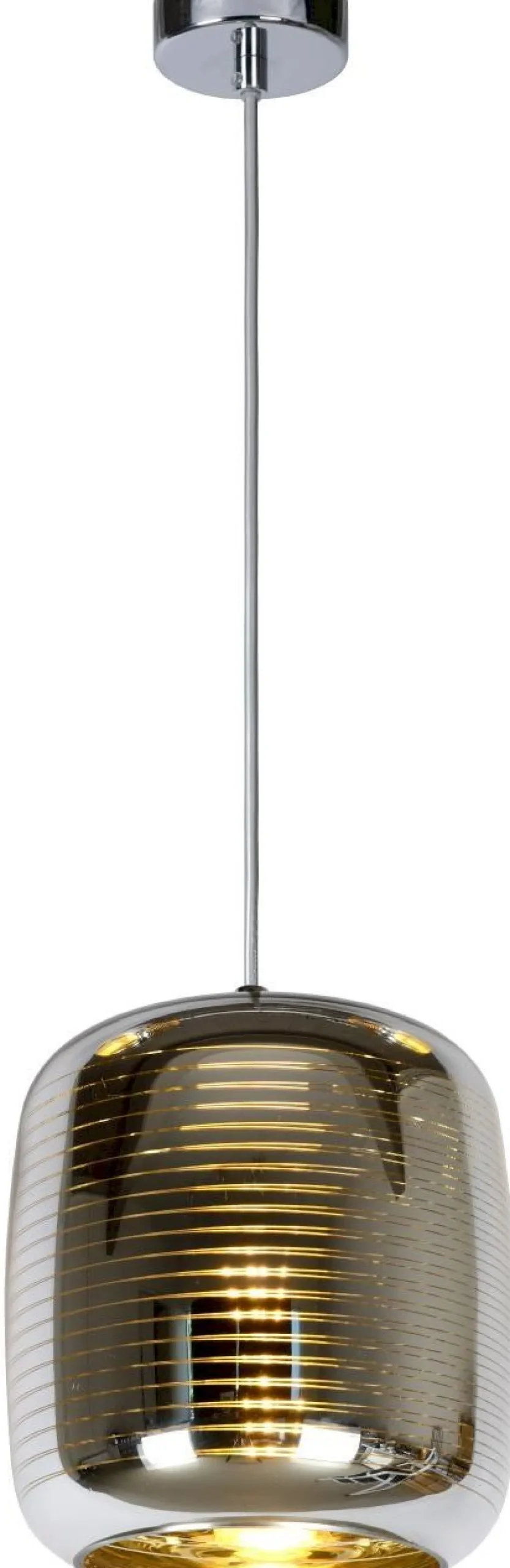 Moderne Hanglampen|Moderne Hanglampen-Lucide Eryn Hanglamp Chroom, Goud