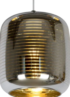 Moderne Hanglampen|Moderne Hanglampen-Lucide Eryn Hanglamp Chroom, Goud
