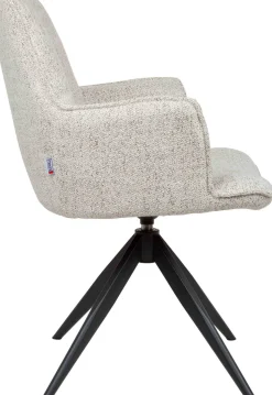 Eetkamerstoelen Met Armleuning-Eijerkamp Collectie Etan Armstoel Bisque