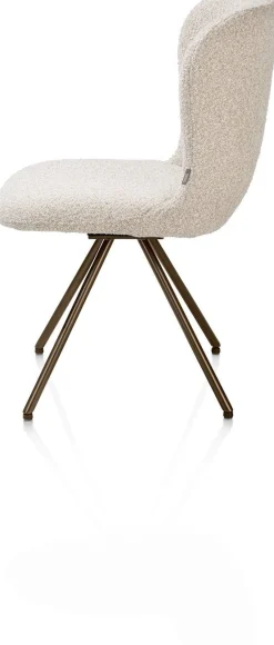 Eetkamerstoelen Zonder Armleuning-XOOON Ethan Eetkamerstoel Beige