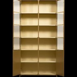Vitrinekasten-WOOOD Exhibit 2-deurs Vitrinekast Honey Yellow