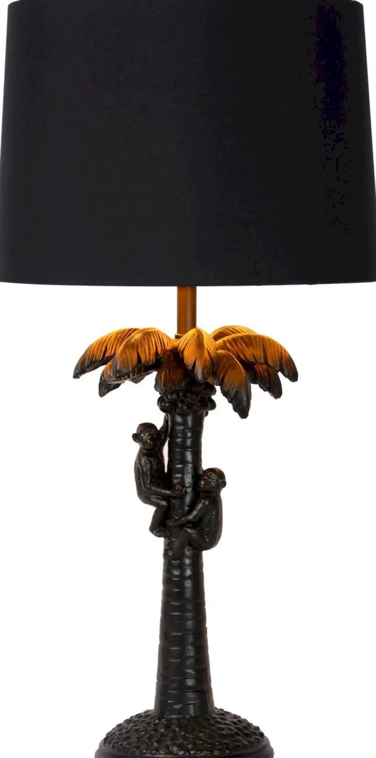 Tafellampen|Tafellampen-Lucide Extravaganza Coconut Tafellamp Zwart