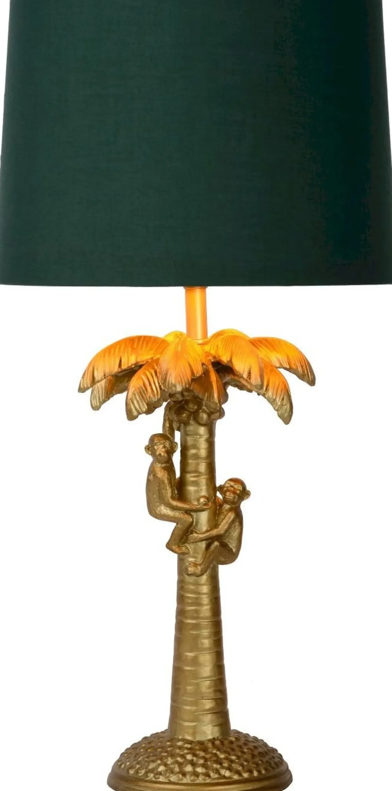 Tafellampen|Tafellampen-Lucide Extravaganza Coconut Tafellamp Goud, Groen