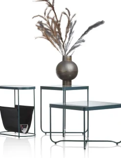 Glazen Bijzettafels-COCO maison Ezra Bijzettafel Antraciet