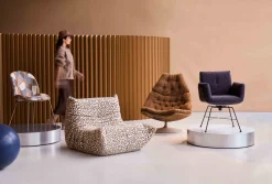 Design Fauteuils|Draaifauteuils-Artifort F588 Hoog Fauteuil 620