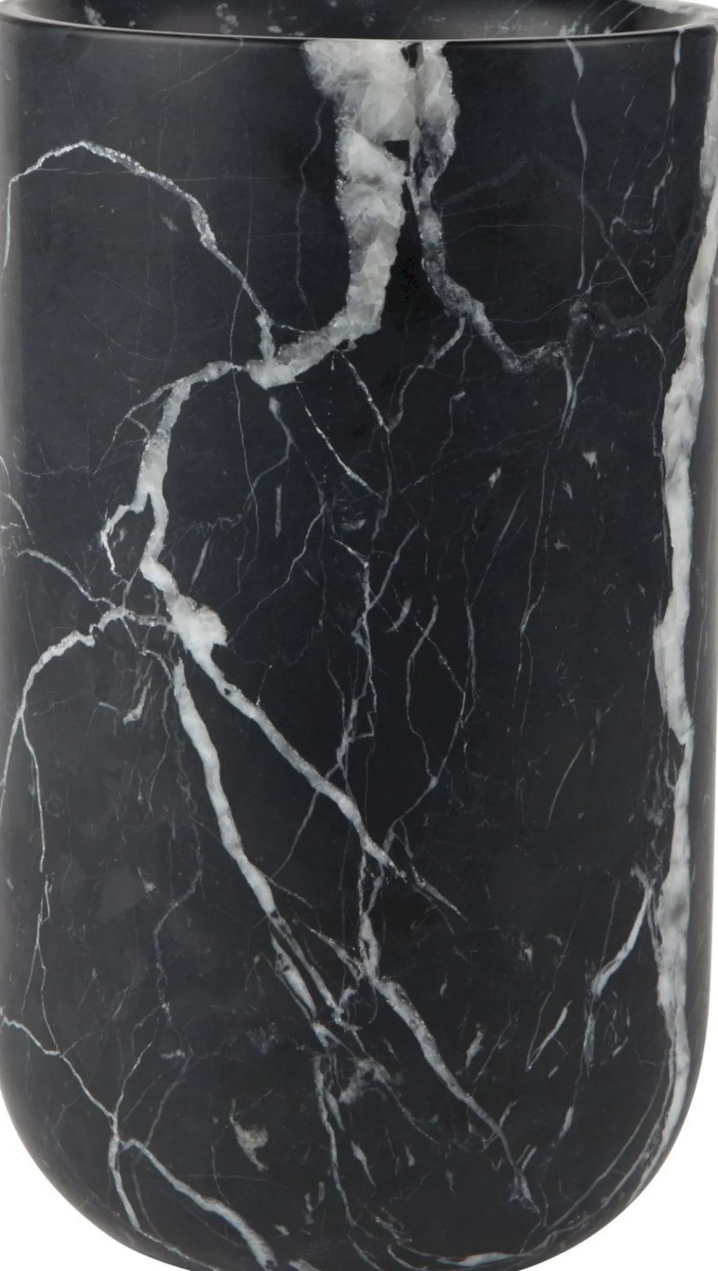 Vazen & Potten-Zuiver Fajen Marble Vaas Black
