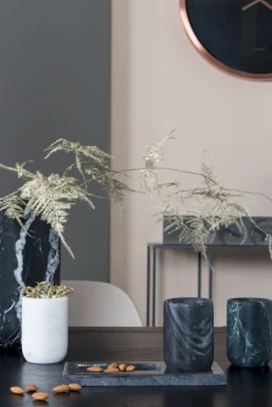 Vazen & Potten-Zuiver Fajen Marble Vaas Black