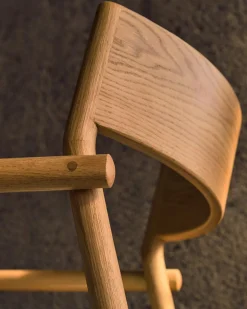 Eetkamerstoelen Met Armleuning-Kave Home Falconera Armstoel Beige, Naturel