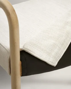 Eetkamerstoelen Met Armleuning-Kave Home Falconera Armstoel Beige, Naturel