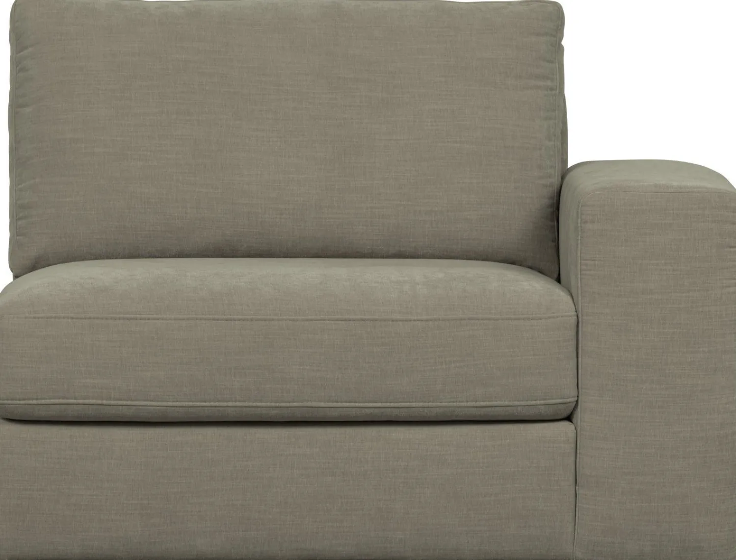 Elementenbanken-vtwonen Family 1-zits met arm rechts Elementenbank Warm Grey