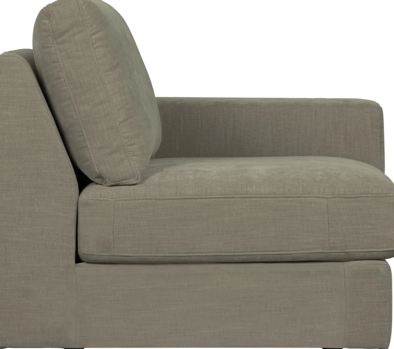 Elementenbanken-vtwonen Family 1-zits met arm rechts Elementenbank Warm Grey