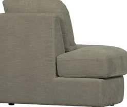 Elementenbanken-vtwonen Family 1-zits ronde hoek links Elementenbank Warm Grey