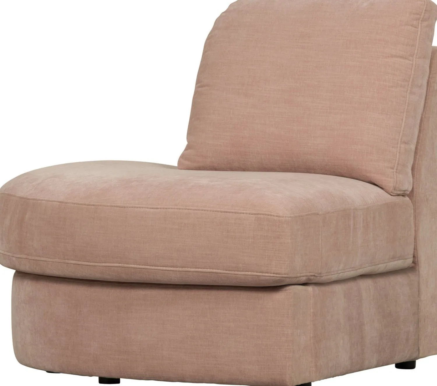Elementenbanken-vtwonen Family 1-zits ronde hoek links Elementenbank Pink