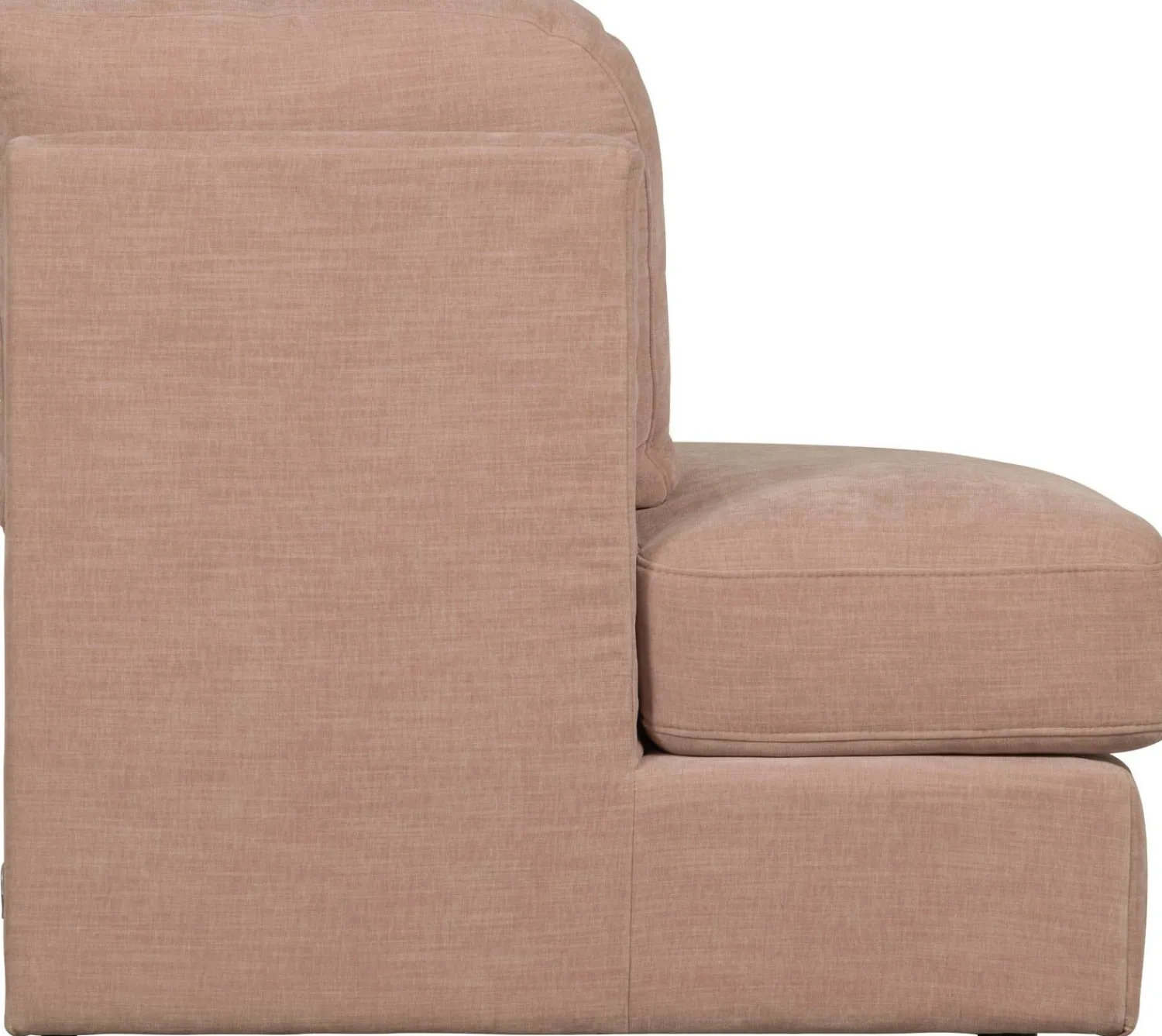 Elementenbanken-vtwonen Family 1-zits ronde hoek links Elementenbank Pink