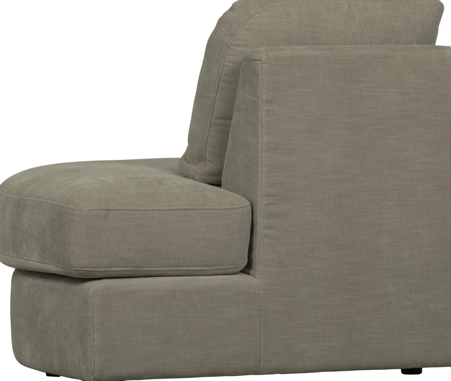Elementenbanken-vtwonen Family 1-zits ronde hoek rechts Elementenbank Warm Grey