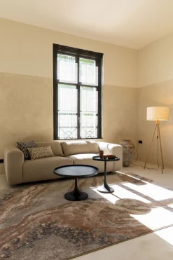 Houten Vloerlampen|Vloerlampen-Zuiver Fan Bamboo Vloerlamp Naturel