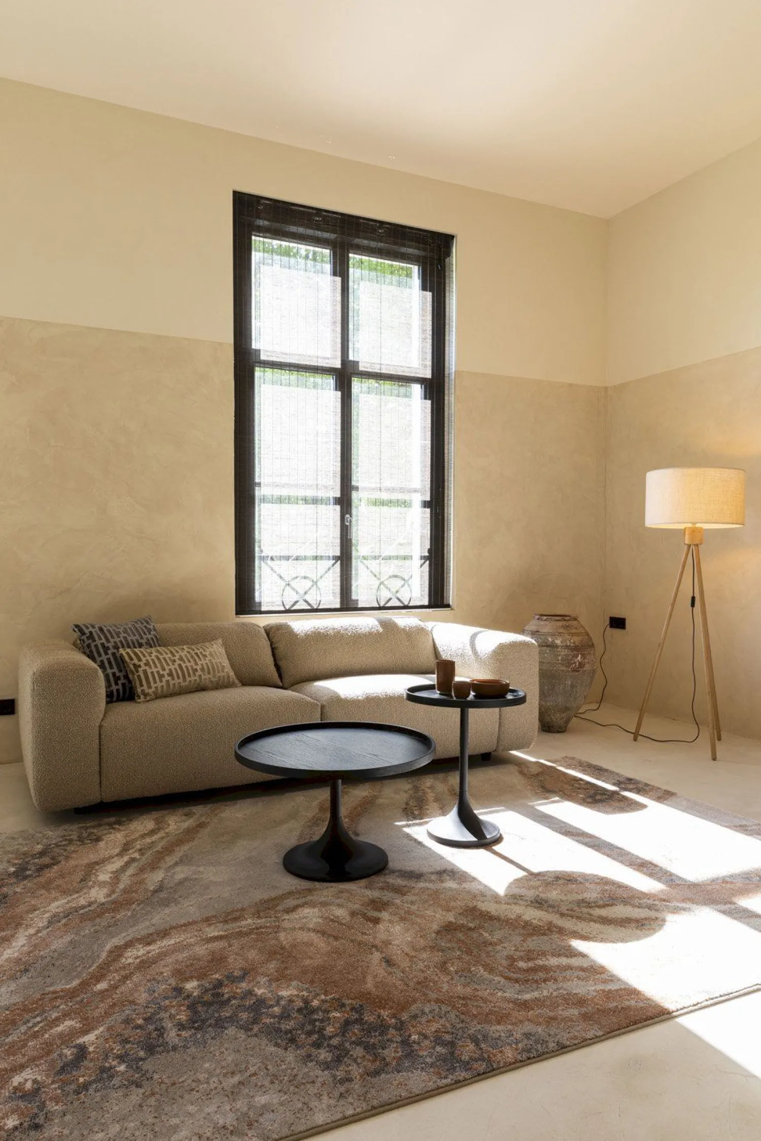 Houten Vloerlampen|Vloerlampen-Zuiver Fan Bamboo Vloerlamp Naturel