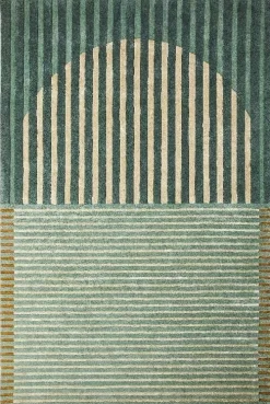 Vloerkleden|Wollen Vloerkleden-Brinker Carpets Fano Vloerkleed Green