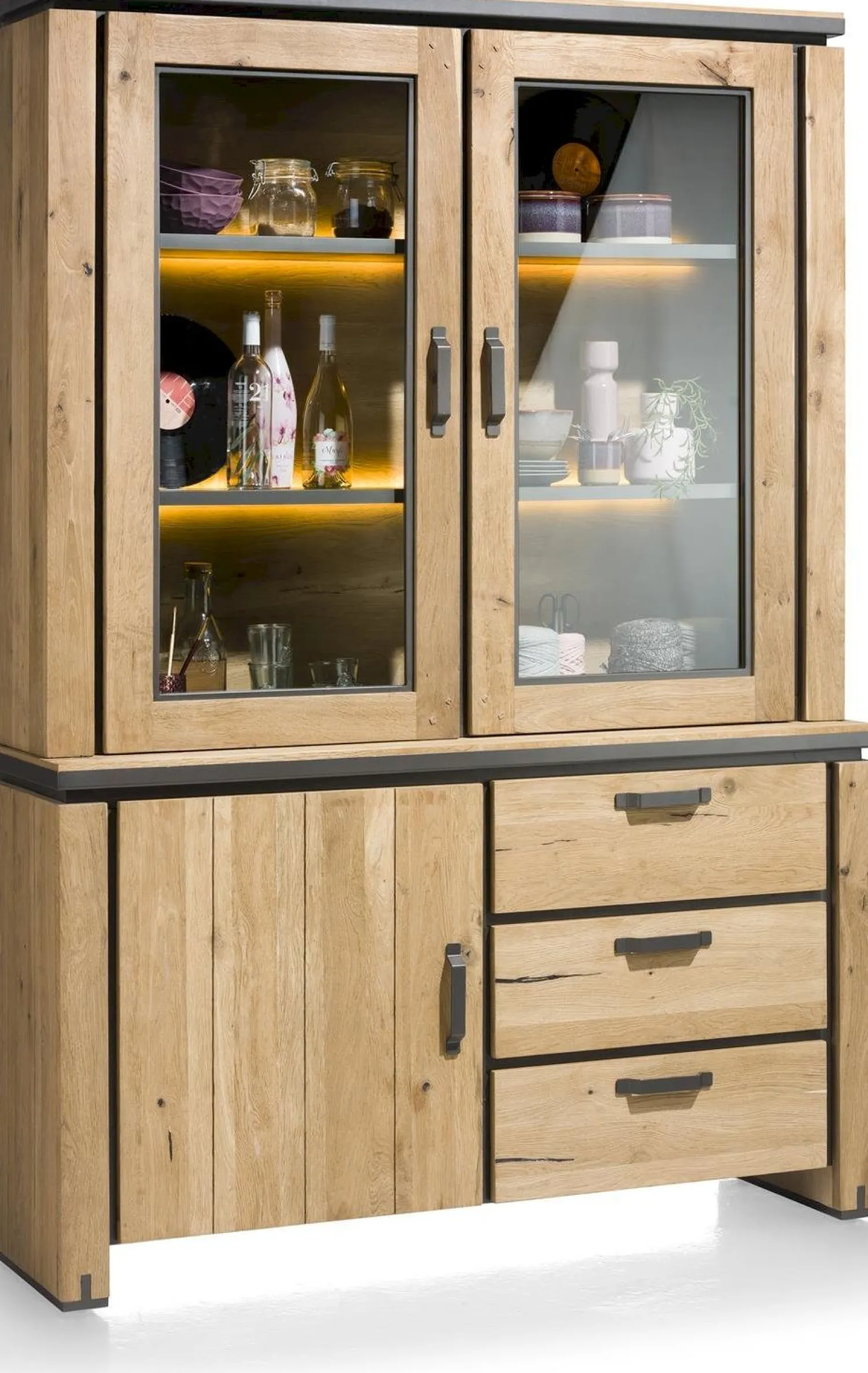 Buffetkasten|Buffetkasten-Henders en Hazel Farmland Buffetkast Railway Brown