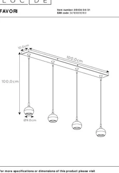 Hanglampen|Hanglampen-Lucide Favori Hanglamp Wit, Goud