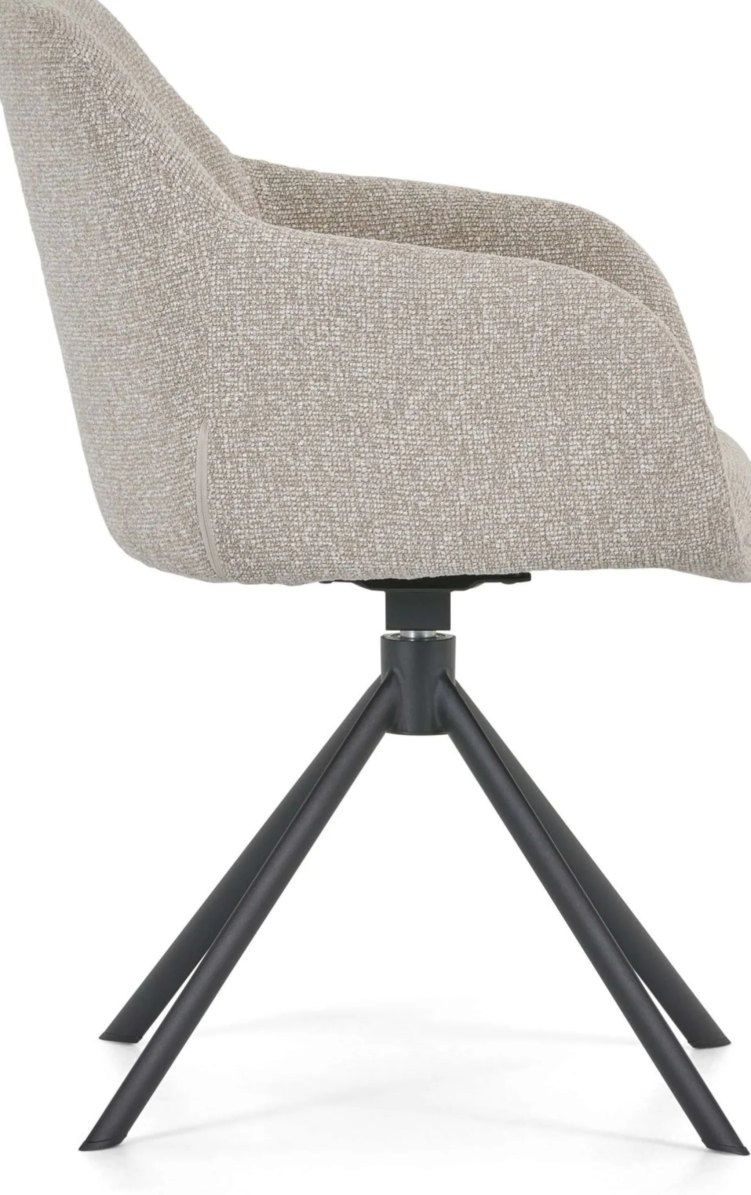 Eetkamerstoelen Met Armleuning-Montèl Fay Eetkamerstoel Beige