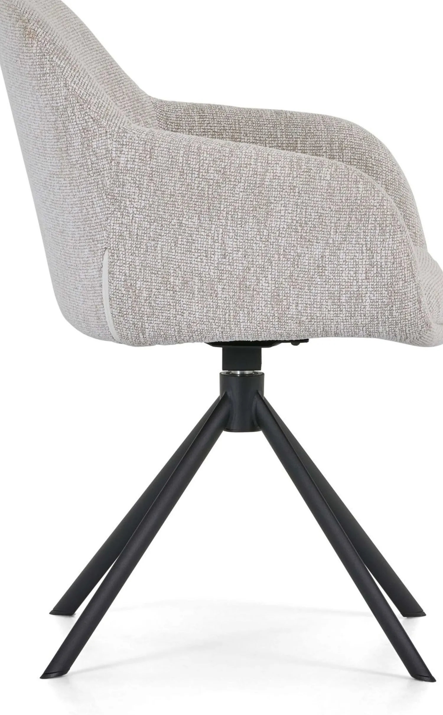 Eetkamerstoelen Met Armleuning-Montèl Fay Eetkamerstoel Linnen
