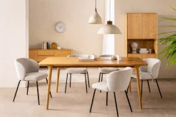Eetkamerstoelen Zonder Armleuning-Feelings Wonen Femke Eetkamerstoel Grey Camel