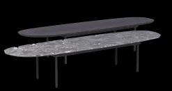 Marmeren Salontafels|Ovale Salontafels-Eijerkamp Collectie Fender Salontafel Marron