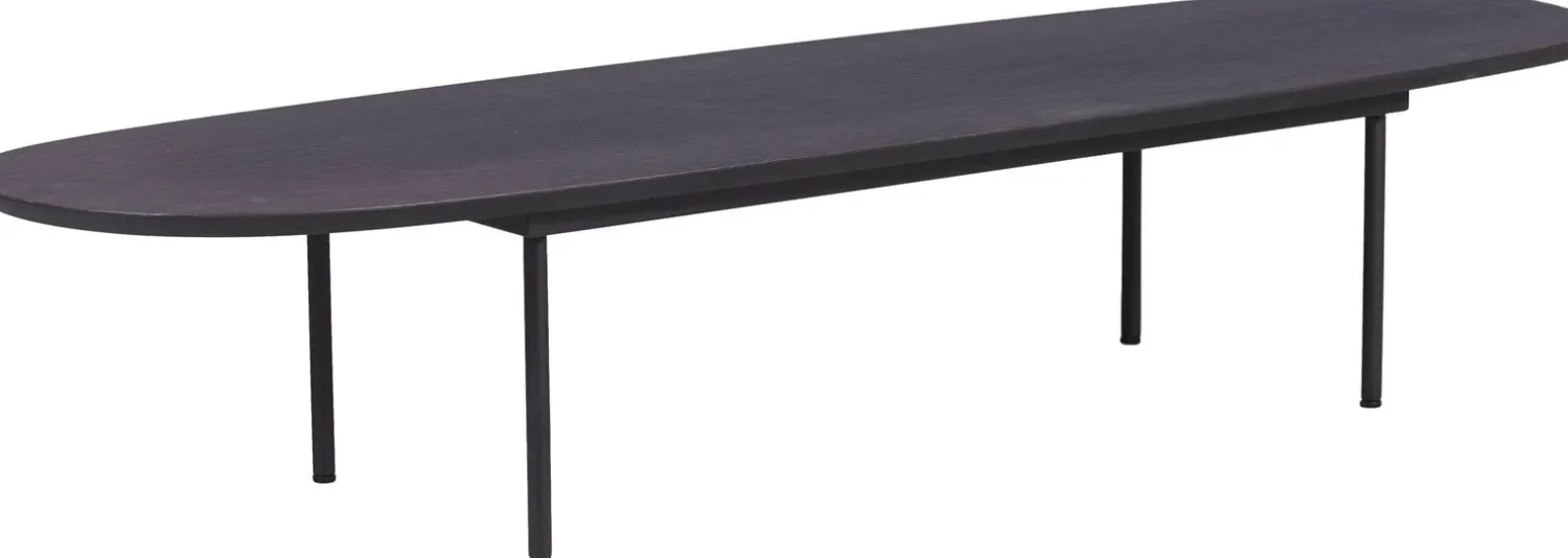 Houten Salontafels|Ovale Salontafels-Eijerkamp Collectie Fender Salontafel Smoked Brown