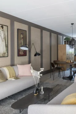 Houten Salontafels|Ovale Salontafels-Eijerkamp Collectie Fender Salontafel Smoked Brown