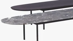 Houten Salontafels|Ovale Salontafels-Eijerkamp Collectie Fender Salontafel Smoked Brown