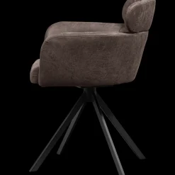 Eetkamerstoelen Met Armleuning-WOOOD Fenne Eetkamerstoel Black, Grey